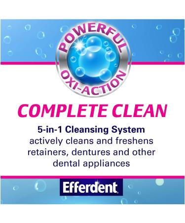 Efferdent Denture Cleanser Tablets 102ct - Complete Clean Formula - Buy Online on GoSupps.com