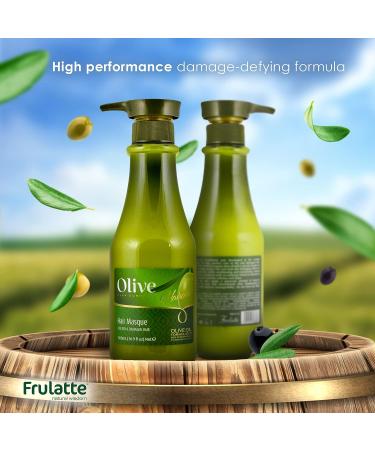 Frulatte Strengthening Hair Mask with Organic Olive Oil and Shea Butter - 16.9 fl. Oz - Buy Online on GoSupps.com