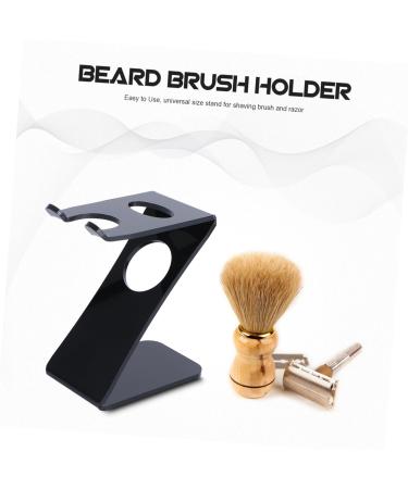 Premium Acrylic Brush Holder & Manual Razor Stand for Men | Stylish Shaving Accessories - Buy Online on GoSupps.com
