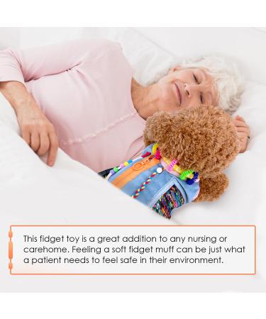 Fidget Dog Blanket for Elderly Fidget Sensory Dog Blanket for Seniors with Alzheimer s Dementia Products for Elderly Sensory Fidget Blanket - Buy Online on GoSupps.com