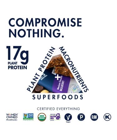 SHANTI BALANCE Mexican Chocolate Mulberry Bars - 17g Plant Protein, Gluten-Free Superfood | 12 Count - Buy Online on GoSupps.com