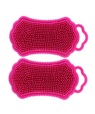 Sewoart 2st scalp-meridian ridge silicone brush body cleaning massager hairbrush hairbrush hairbrush scalp massager made of silicone body bath tool household shampoo brush