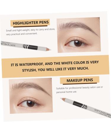 LALAFINA 12pcs Lying Silkworm Eyeliner Glitter Pencils Skin Marker Pen Waterproof Eyeliner Pencils Highlight 1 count (Pack of 1) White - Buy Online on GoSupps.com