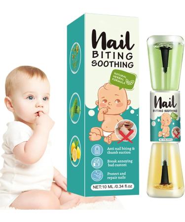 Huaxinda Stop Nail Biting Polish - 10ml Anti Nail Biting Polish - Stop Biting Nails - Nail Biting Long-Lasting Nail Care Tool for Teens Newborns Kids Children and Adults Natural Plant Extract - Buy Online on GoSupps.com