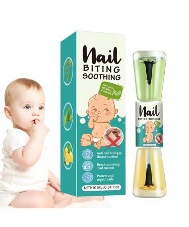 Buerfu Stop Nail Biting Polish | 10ml Anti-Biting Nail Polish Liquid Mild and Safe Nail Care Tool for Kids Adults Newborns and Teens