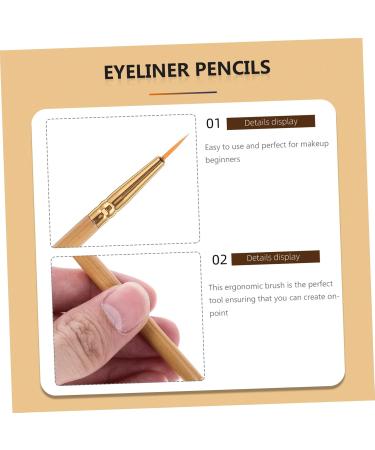 FOMIYES 2 Pcs Eyeliner Pencil Bamboo Brush Eyeliner Brush Makeup Brush Double Head mediumx2pcs As Shownx2pcs - Buy Online on GoSupps.com