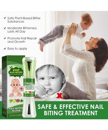 Feulover Nail-Biting & Thumb-Sucking Treatment for Kids & Adults - Bitter Taste Nail Care Solution with Safe Natural Plant Extract - 0.35 Fl Oz - Buy Online on GoSupps.com