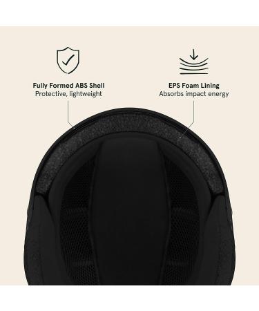 Retrospec Comstock Ski & Snowboard Helmet | Durable ABS Shell, EPS Foam, 10 Cooling Vents | Adjustable Fit for Adults | Matte Black Medium 54-58cm - Buy Online on GoSupps.com