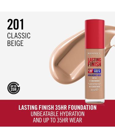 Rimmel Lasting Finish 35HR Foundation - Classic Beige, 201 Shade - Buy Online on GoSupps.com
