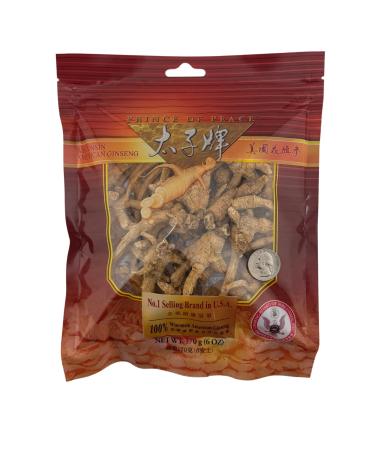 Prince Of Peace American Wisconsin Ginseng Roots Uncut Original Natural Form Preserved 6oz 1pack