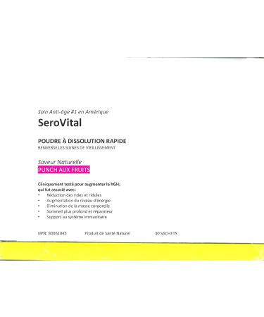 Serovital Rapid Dissolve Powder-30 sachets-SerovitalHGH (Fruit Punch) Tropical - Buy Online on GoSupps.com