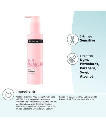Neutrogena Skin Balancing Milky Cleanser 6.3 fl oz - Hydrating Face Wash for Balanced Skin - Buy Online on GoSupps.com