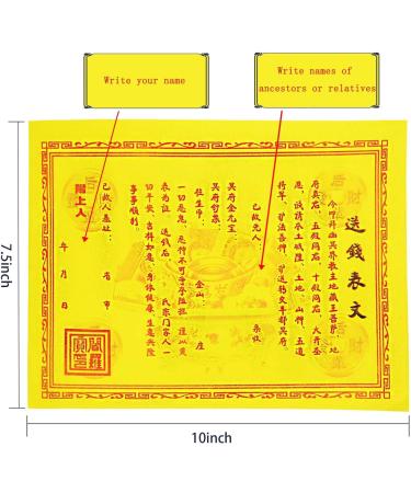500-600 Pcs Ancestor Money joss Paper Hell Bank Note Spirit Ghost Money to Burn (1 Pound) multi colors - Buy Online on GoSupps.com
