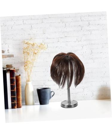 MAGICLULU Piece Wig Synthetic Mini Claw Clips for Hair Human Hair Extensions Hair Extensions Topper Curly Bangs Hair Clip Fringe Hair Toppers Ponytail Invisible Chemical Fiber Middle Aged 13.50X13.50X4.00CM As Shown - Buy Online on GoSupps.com