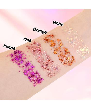 Buy Boobeen Glitter Cream Eyeshadow Gel | Long Lasting Chunky Glitter for Face & Body | Sparkling Makeup for Festivals & Parties - International Shipping Available - Buy Online on GoSupps.com