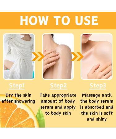 Orange Vitamin C Body Lotion Vitamin C Large-capacity 2 In 1 Face & Body Serum Body Moisturiser With Vitamin C Remove Dark Spots Body Lotion for Dry Skin Body Skin Care Smooth Skin 250ml - Buy Online on GoSupps.com
