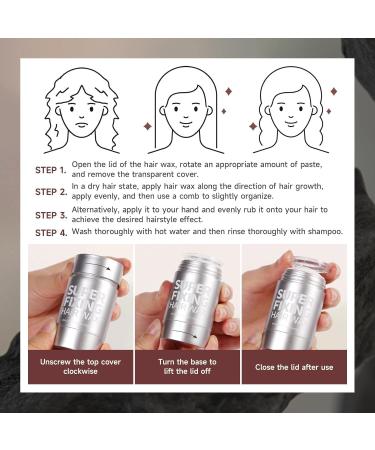 Hair Wax Stick - Non-Greasy Fly Away Hair Tamer Stick for Women | Wax Stick for Hair and Hair Wax for Wig and Flyaways Styling and Finishing Control for Women Jimii - Buy Online on GoSupps.com