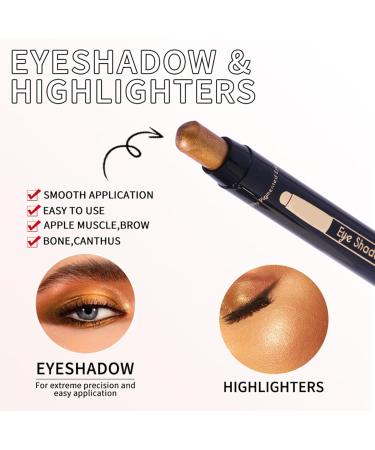 Chalk Eyeshadow PencilsShimmer Eyeshadow Pencil 6 Piece Waterproof Long Lasting Glow Crayon Cosmetic Beauty Feminine Care - Buy Online on GoSupps.com