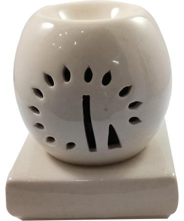 India Meets India Thanksgiving Handicraft Ceramic Essential Oil Diffuser and 10ml Sandal Wood Essential Oil Aroma Diffuser Aromatherapy Diffusers Best Gifting Made by Awarded Indian Artisan - Buy Online on GoSupps.com