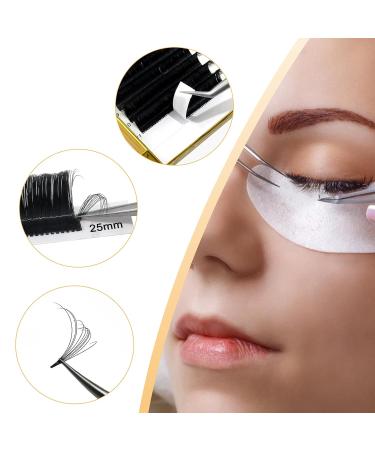 QUEWEL 0.05 C Curl 8mm Self-Fanned Volume Eyelash Extensions - Easy Fan Lashes for Volume Technology - Buy Online on GoSupps.com