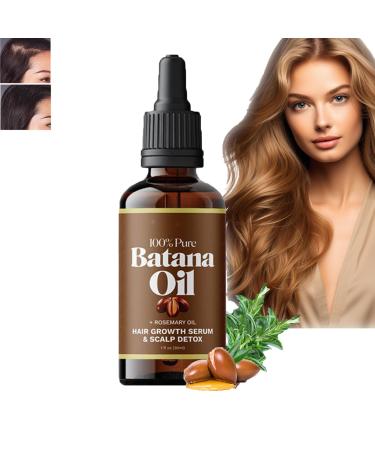 Generisch Batana Hair Oil with Rosemary 2024 Batana Oil with Rosemary for Hair Growth Revitalizing Rosemary Extract Care for Shiny and Volumous Hair (1 Piece)
