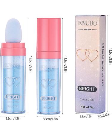 Face Highlighter Powder | Fairy Highlight Patting Powder Highlighter Three-Dimensional 9g Body Shimmer High Gloss Natural Face Powder Makeup Face er Rowces 05#blue - Buy Online on GoSupps.com