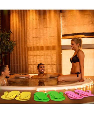 90 Pairs Disposable Pedicure Slippers - Multi Color Foam Flip Flops for Spa Parties & Salons | Bulk Pedicure Kit for Men & Women - 6 Colors 4.53 x 10.43 Inches - Buy Online on GoSupps.com