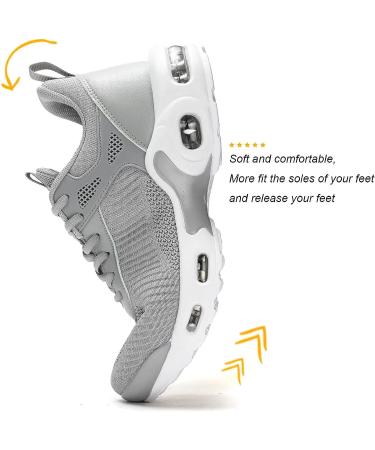 Men's Non Slip Air Running Shoes - Grey, Size 10 | Athletic Sport Trainer - Buy Online on GoSupps.com