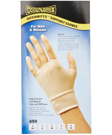 Buy OccuNomix Large Beige Original Occumitts NylonSpandex Therapeutic Support Gloves (450-5L) - International Shipping Available - Buy Online on GoSupps.com