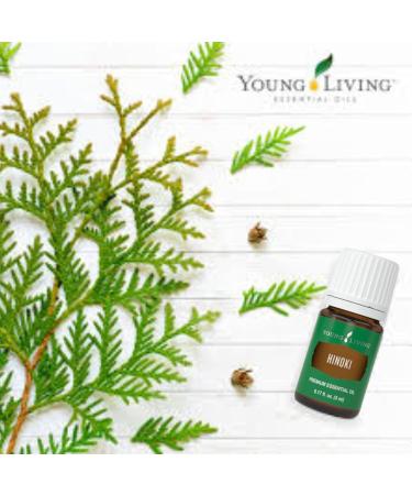 Young Living Hinoki Essential Oil 5 ml | Calming Aroma for Diffusing & Meditation | Refreshing Ambiance for Work & Study | Perfect Post-Workout Massage Oil - Buy Online on GoSupps.com