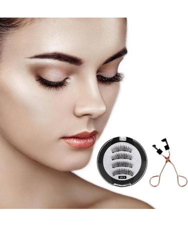 Magnetic Eyelashes Without Eyeliner False Eyelashes without Eyeliner 3D Magnetic Eyelashes Natural Looking Eyelash Applicator Tool - Buy Online on GoSupps.com