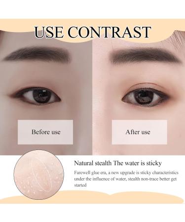 240PCS Water Activated Eyelid Tape for Hooded Eyes - Natural, Breathable, Invisible Double Eyelid Lift Strips with Tools and Spray - Buy Online on GoSupps.com