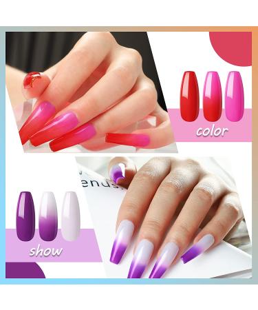 10 Pcs Color Changing Gel Nail Polish Set - Temperature Changing Full Color Collection for Nail Art #5 - Buy Online on GoSupps.com