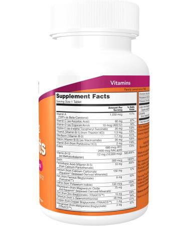 NOW Daily Vits Mega B-12 | High Potency B-12 Supplement | 60 Tablets - Buy Online on GoSupps.com