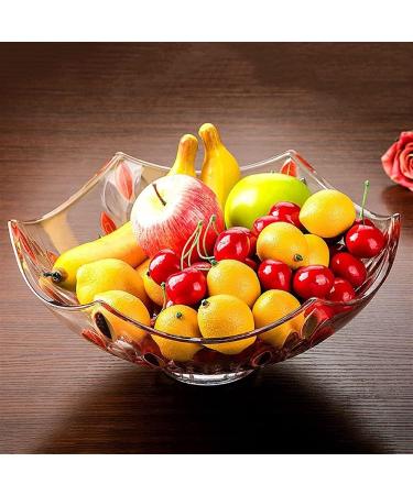 Fruit Basket Fruit Bowl Household Fruit Plate Glass Hexagonal Fruit Bowl Creative Candy Snack Plate Decorative Kitchen Organizers and Storage (Color : E Size : 31 * 31 * 13.5cm) - Buy Online on GoSupps.com
