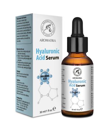 Hyaluronic Acid Skin Serum 1.0 oz - for Face & Skin Care - Glass Bottle - w/Hyaluronic Acid for All Skin Types - Anti Age Serum