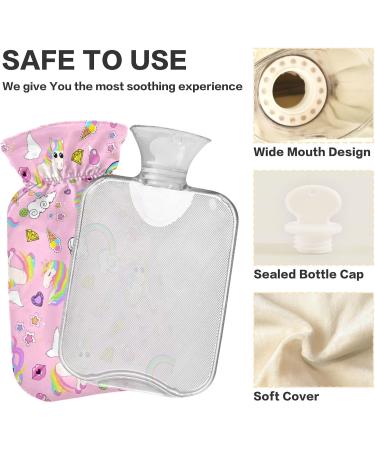 Premium 1L Heat Bottle for Pain Relief | Unicorn Pattern | Ideal for Hand Feet Shoulder Neck & Cramps | International Shipping - Buy Online on GoSupps.com