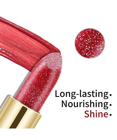 Boobeen Glitter Lipstick: Hydrating Metallic Lip Color for Women and Girls - Sparkling Shine, Nonstick Formula - Highly Pigmented & Long-Lasting - Buy Online on GoSupps.com