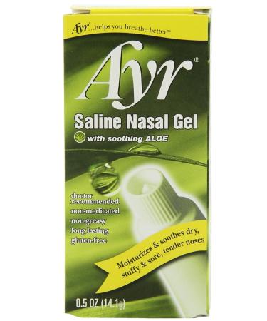 Ayr Saline Nasal Gel with Aloe - 0.5 oz, Pack of 5