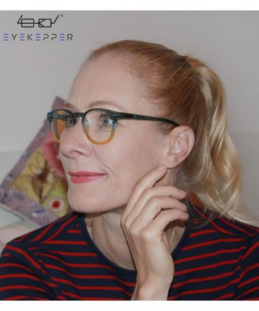 Eyekepper Women's Fashion Reading Glasses - Stylish Blue Readers for Comfortable Vision - Buy Online on GoSupps.com