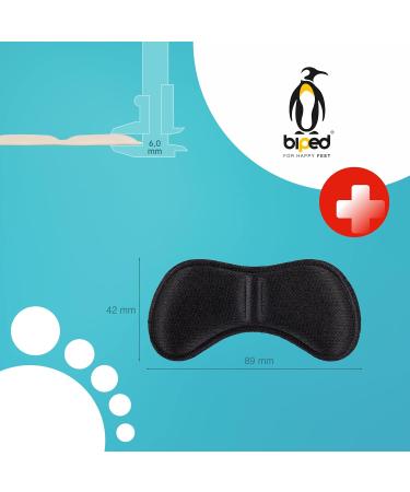 biped HEALTH Heel Pads - 4 Pairs Self-Adhesive Shoe Cushions for Big Shoes & Heel Pain Relief - Breathable Blister Protectors (Champagne/Black) - International Shipping - Buy Online on GoSupps.com