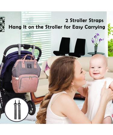 Multifunction Waterproof Diaper Bag Backpack for Maternity - Pink - Buy Online on GoSupps.com
