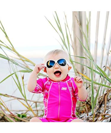 Baby Banz Retro Banz Wrap Sunglasses - White, Size KIDS 2-5 Years - Buy Online on GoSupps.com