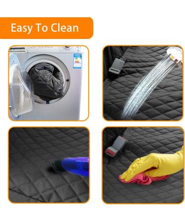 Honest Waterproof Bench Dog Car Seat Cover for Cars, Trucks & SUVs - 57W x 47L Black | Nonslip & Side Flap Pet Seat Cover - Buy Online on GoSupps.com