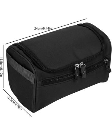Jerliflyer Waterproof Storage Bag for Razors & Travel Essentials - Portable Shampoo & Washing Organizer for Men & Women (Black) - Buy Online on GoSupps.com