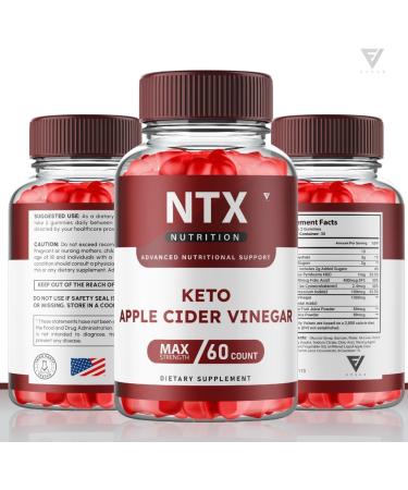NTX Keto BHB & ACV Gummies (180 Count) for Weight Loss - Shark Tank Approved NTX Nutrition Keto Plus Supplement - Buy Online on GoSupps.com