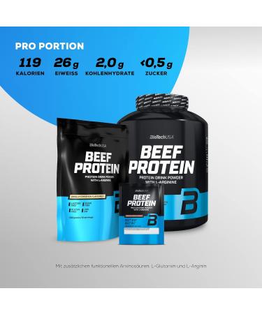 BioTechUSA Beef Protein 87% Hydrolysed Peptide Formula 1816g Vanilla-Cinnamon - Lactose & Gluten-Free, Low-Fat, Sugar-Free, Paleo Diet-Friendly - Buy Online on GoSupps.com