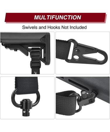 CVLIFE Two Point Sling 1.25 Wide Tube Webbing for Outdoor Sports - Black - Buy Online on GoSupps.com