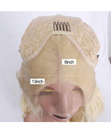 HBINGBING Long Wavy Blonde Synthetic Lace Front Wig - Heat Resistant for Women | Natural Middle Part Wigs for All Skin Tones - Buy Online on GoSupps.com