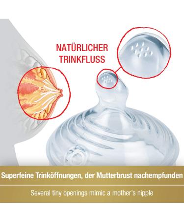 Buy NUK Nature Sense Baby Bottle - 0-6 Months Glass Breast-Like Silicone Teat | International Shipping - Buy Online on GoSupps.com